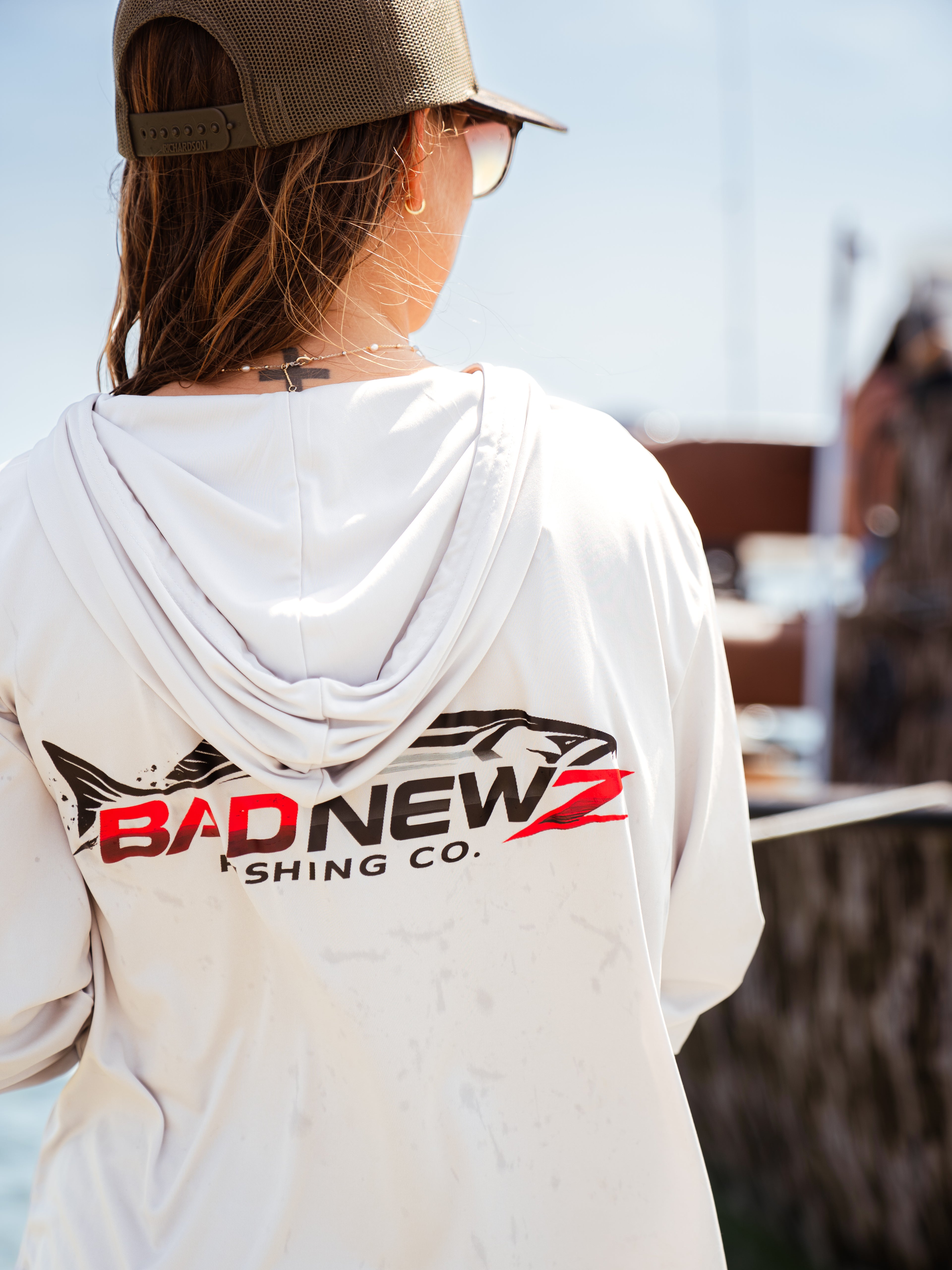 BadNewz Logo - Hooded Performance Long Sleeve