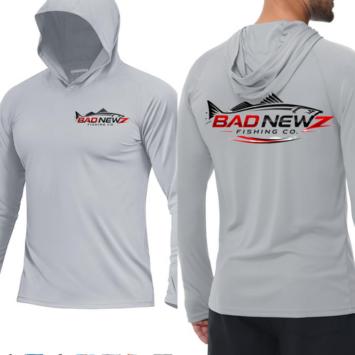 BadNewz Logo - Hooded Performance Long Sleeve